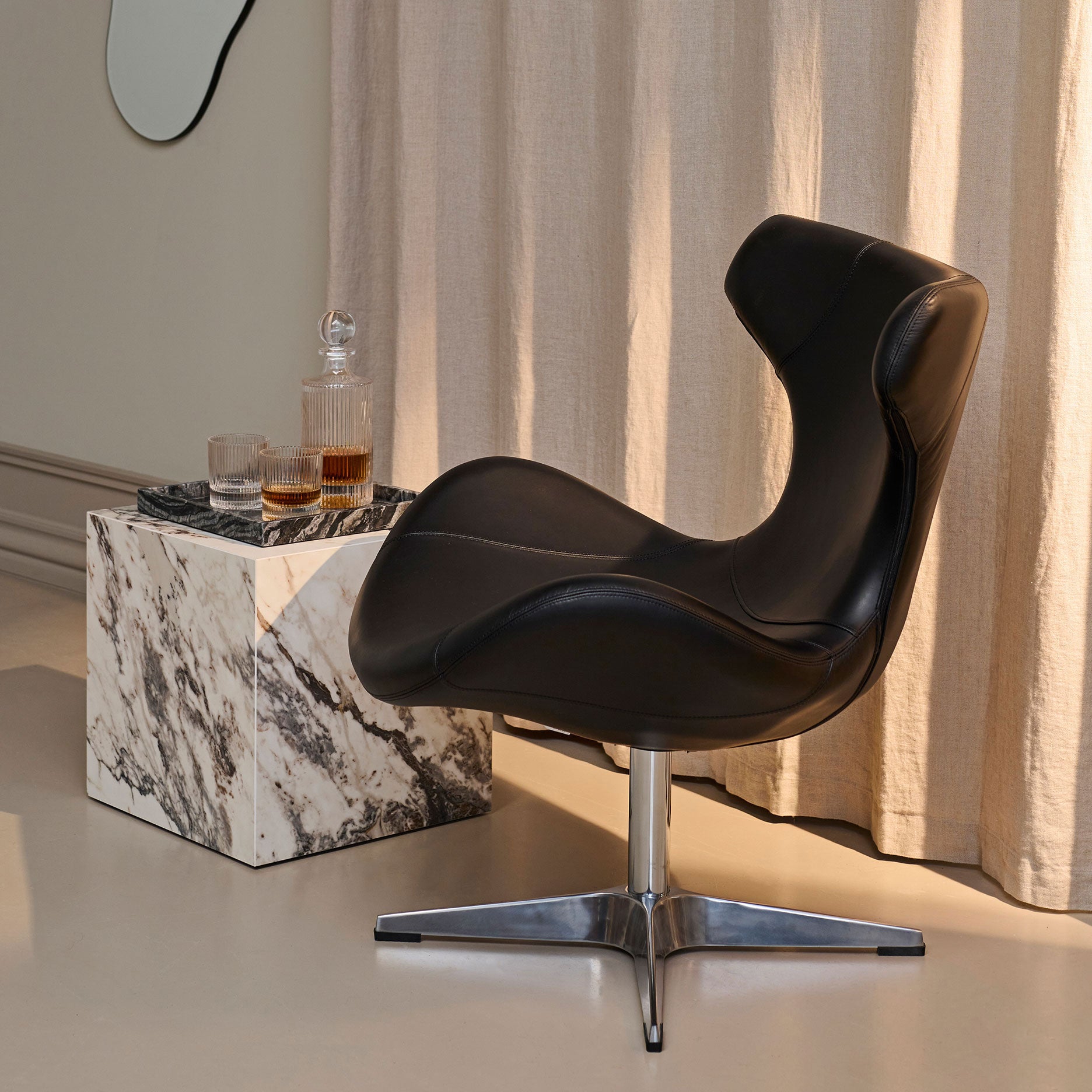 Marble II quadratisches Marmortablett